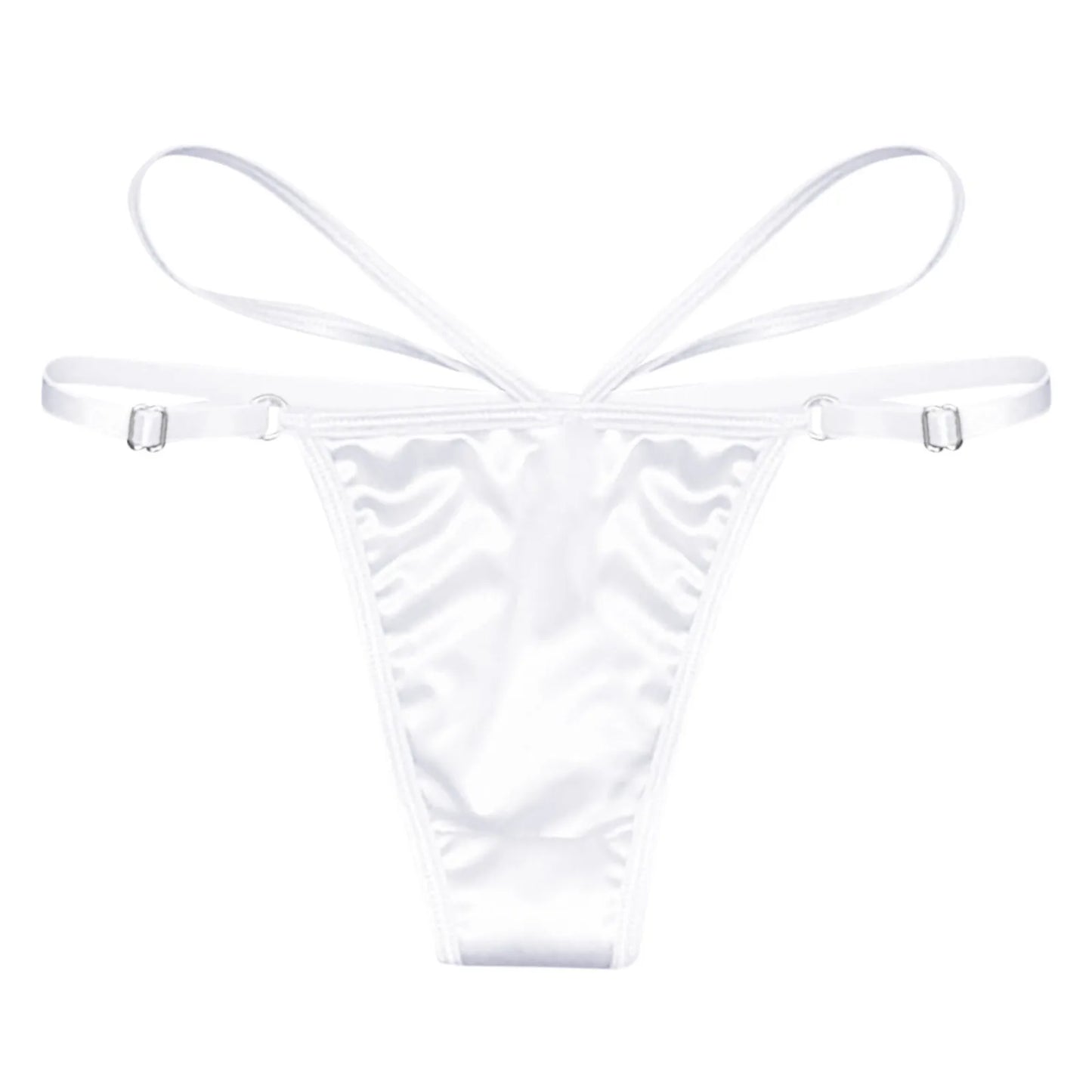 Butterfly Bliss: Women's Embroidered Hollow Butterfly Thong - Low Waist, Open Cut, Pearl Massage Details for Sexy Underwear