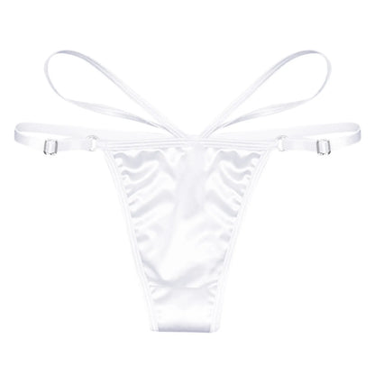 Butterfly Bliss: Women's Embroidered Hollow Butterfly Thong - Low Waist, Open Cut, Pearl Massage Details for Sexy Underwear